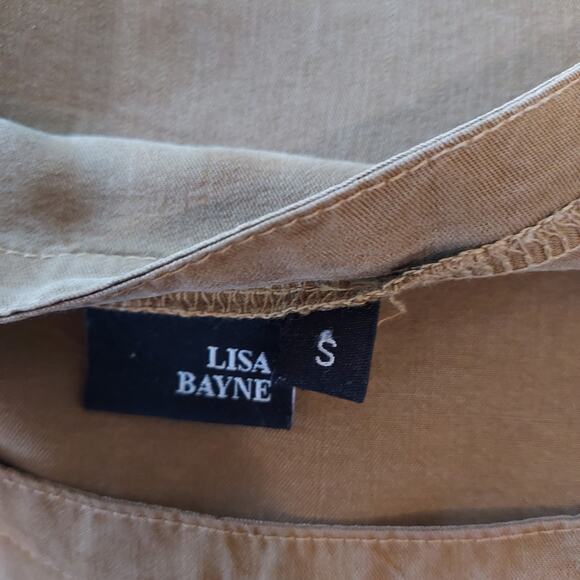 Lisa Bayne Olive Green Long Sleeve Size S - Picture 12 of 12